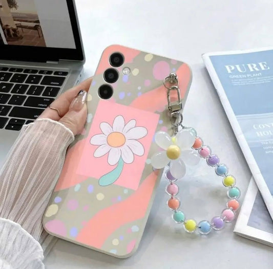 Sun flower case with charm