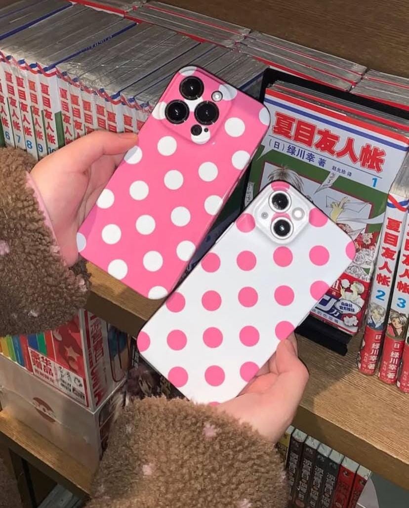 polka dot case customise case Mobile Online 