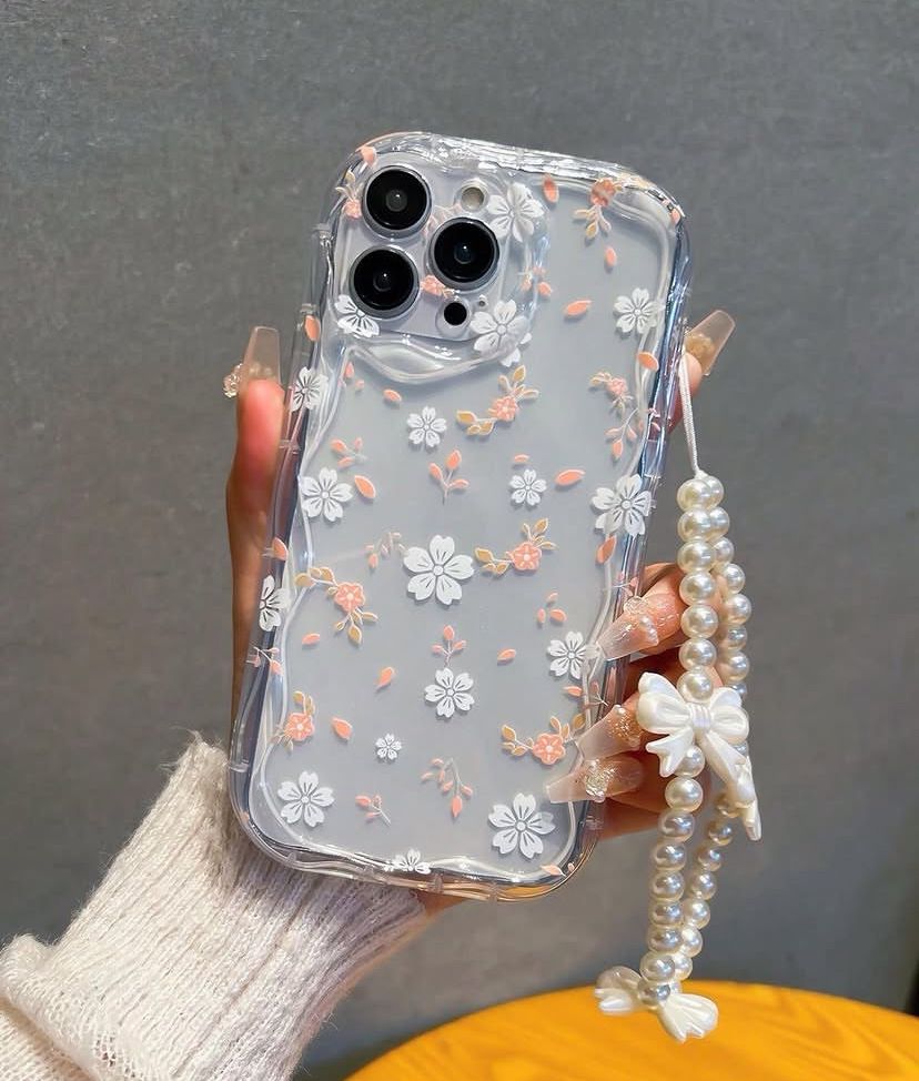 Flower case with charm
