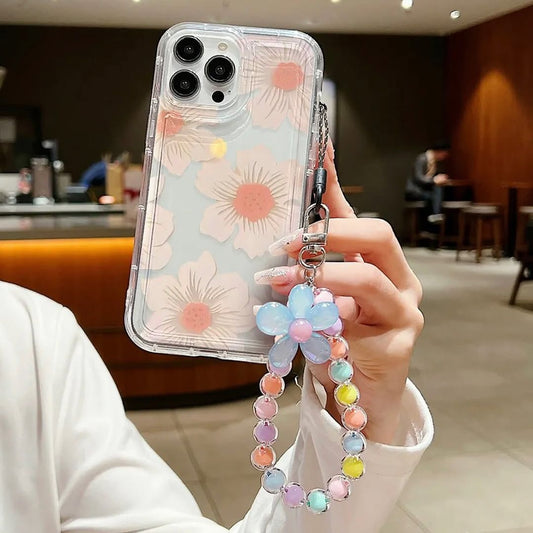Flower case with charm