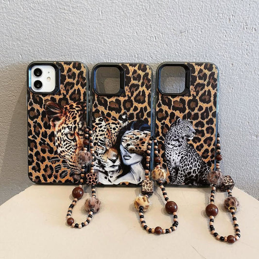 Cheetah case with charm