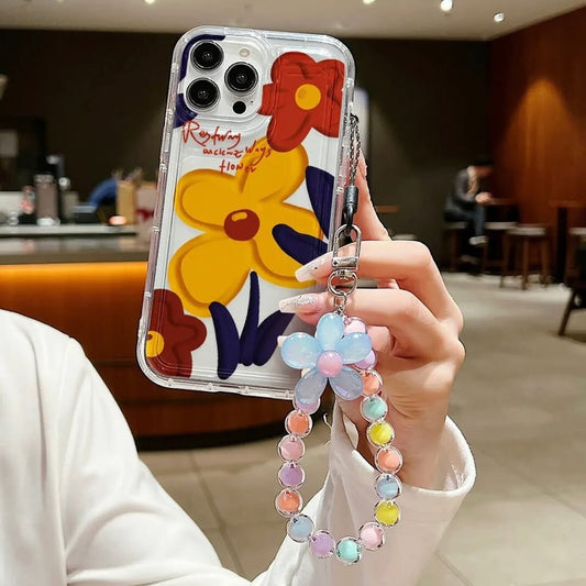 Flower case with charm customise case Mobile Online 
