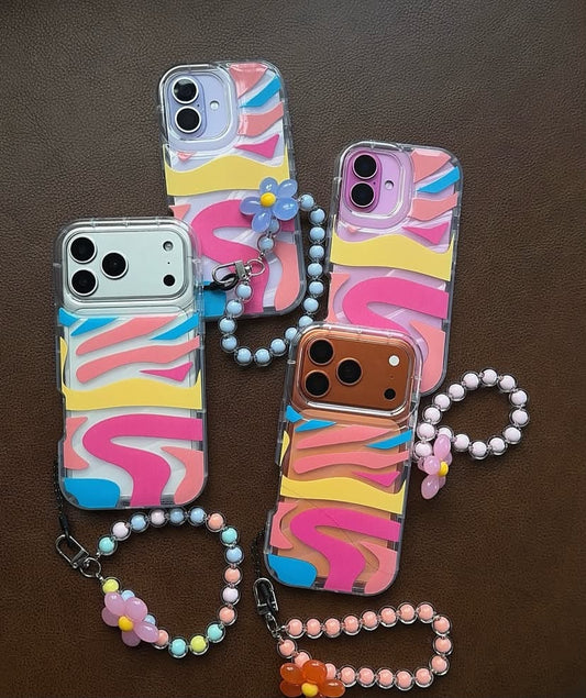 Rainbow case with charm