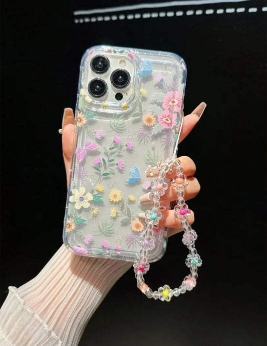 flower case with charm