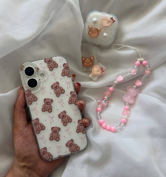 Bear Bow case with charm