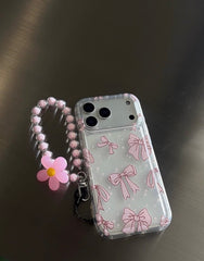 Bow case with flower charm