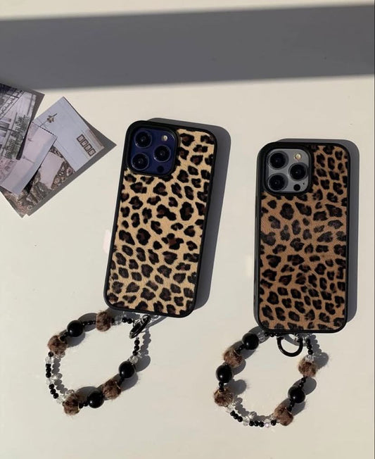 Cheetah case with charm