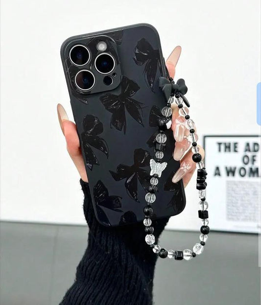 Black Bow Case With Charm