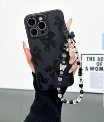 Black Bow Case With Charm