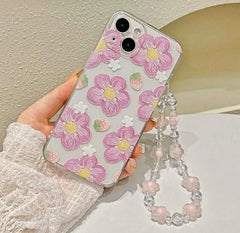 Flower case with charm